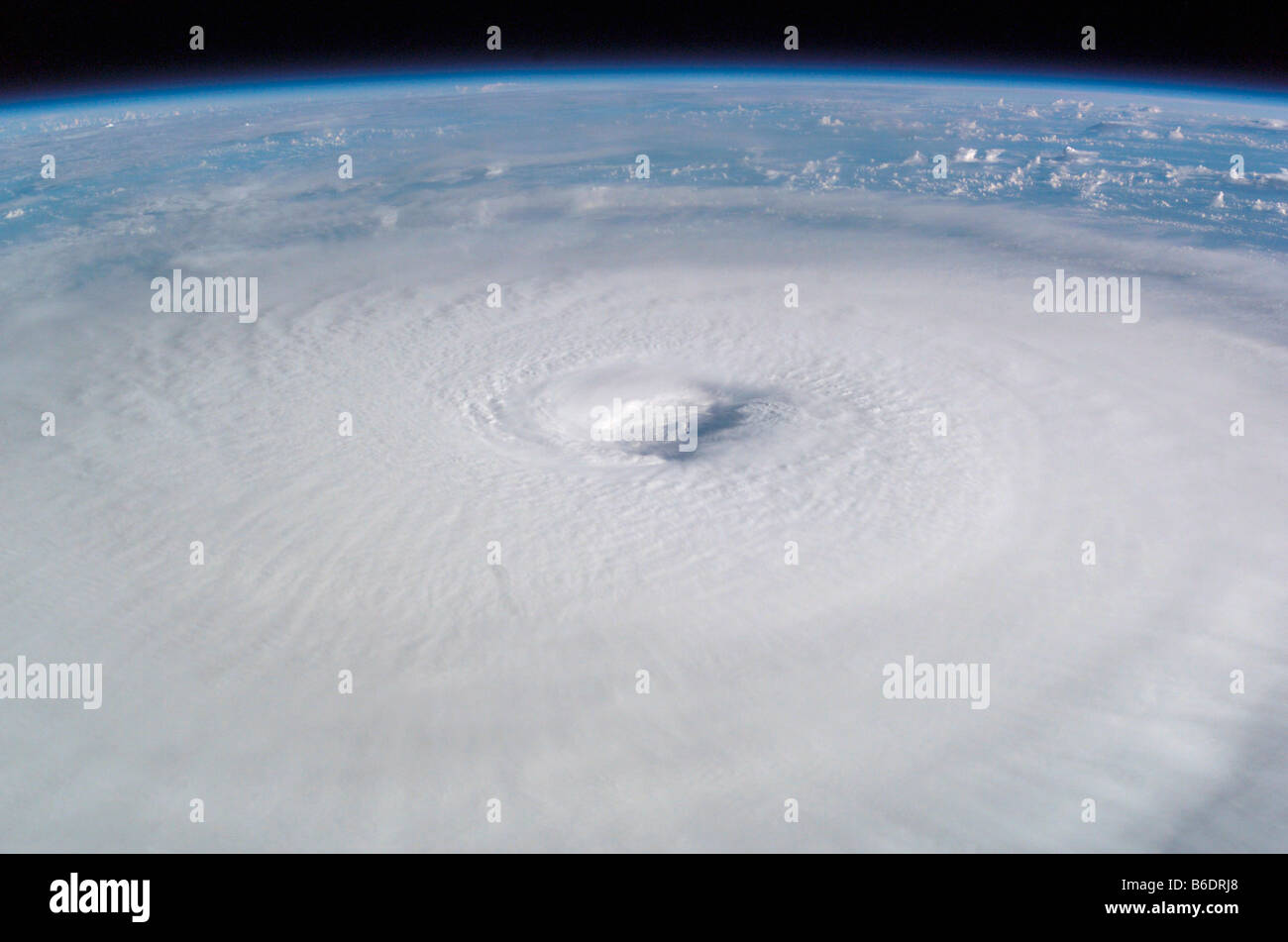 Hurricane Isabel. This image was taken from the International Space Station on 13th September 2003. Stock Photo