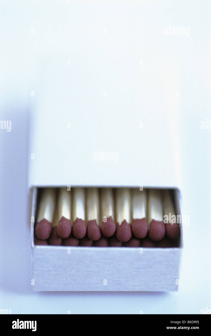 Matches. Open box of matches. Stock Photo