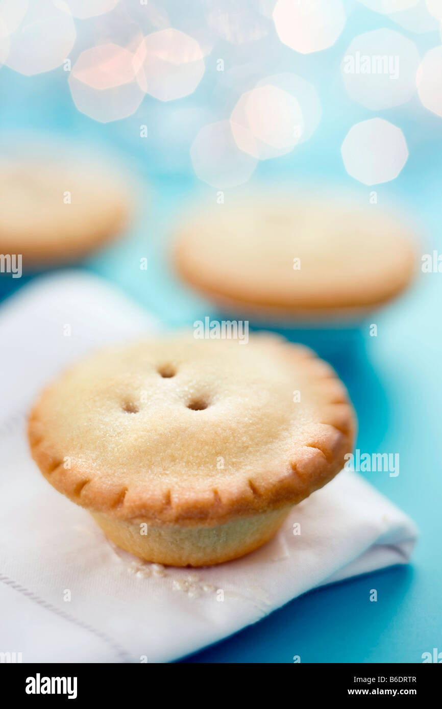 Mince pies on a kitchen surface. Stock Photo