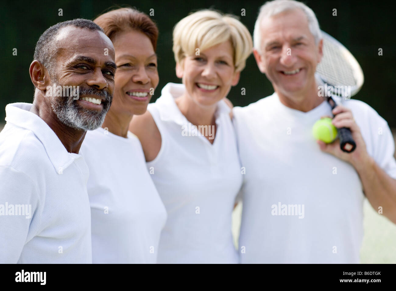 Tennis players. Husband and wife tennis doubles teams Stock Photo - Alamy