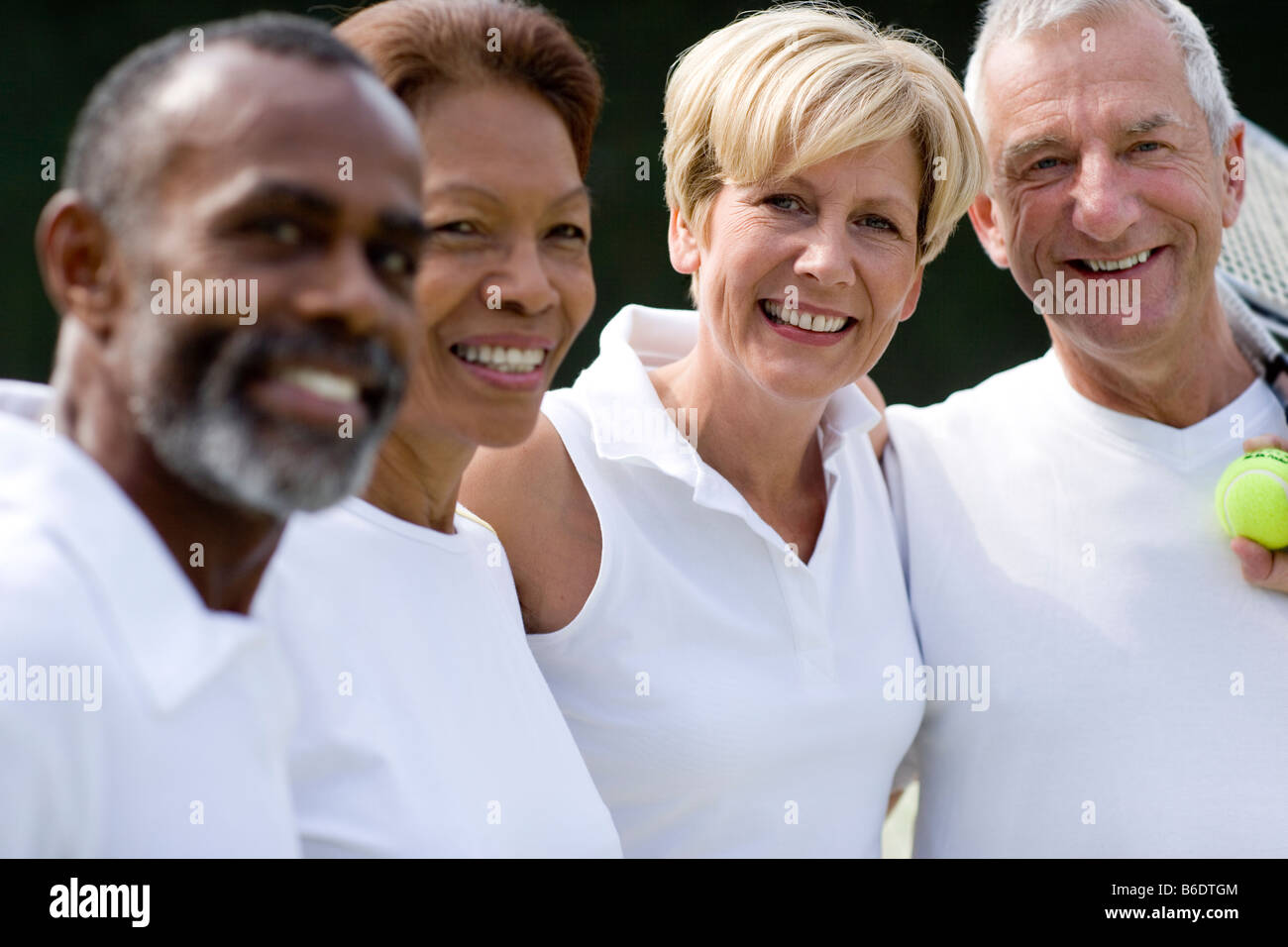 Tennis players. Husband and wife tennis doubles teams Stock Photo - Alamy