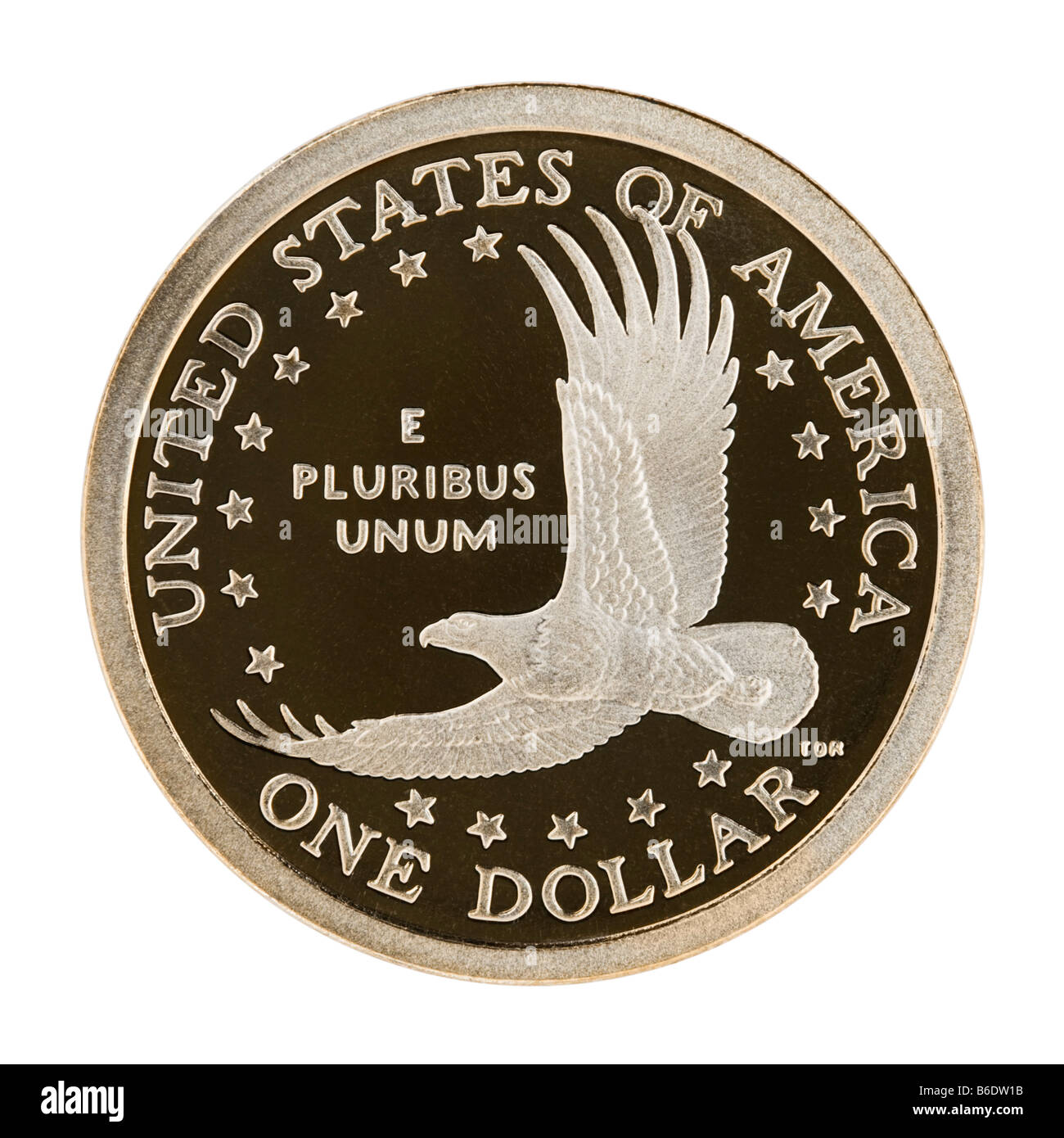 1 US dollar coin Stock Photo
