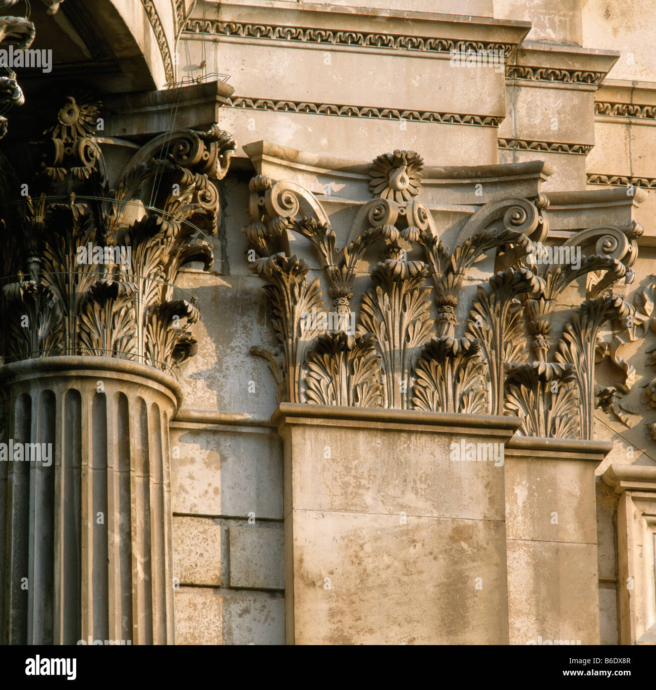 Saint Paul's Cathedral Corinthian Pilaster Stock Photo