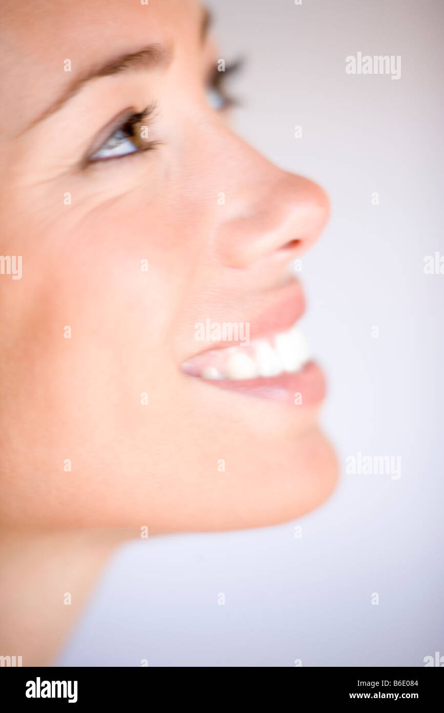 Woman face in profile Stock Photo Alamy