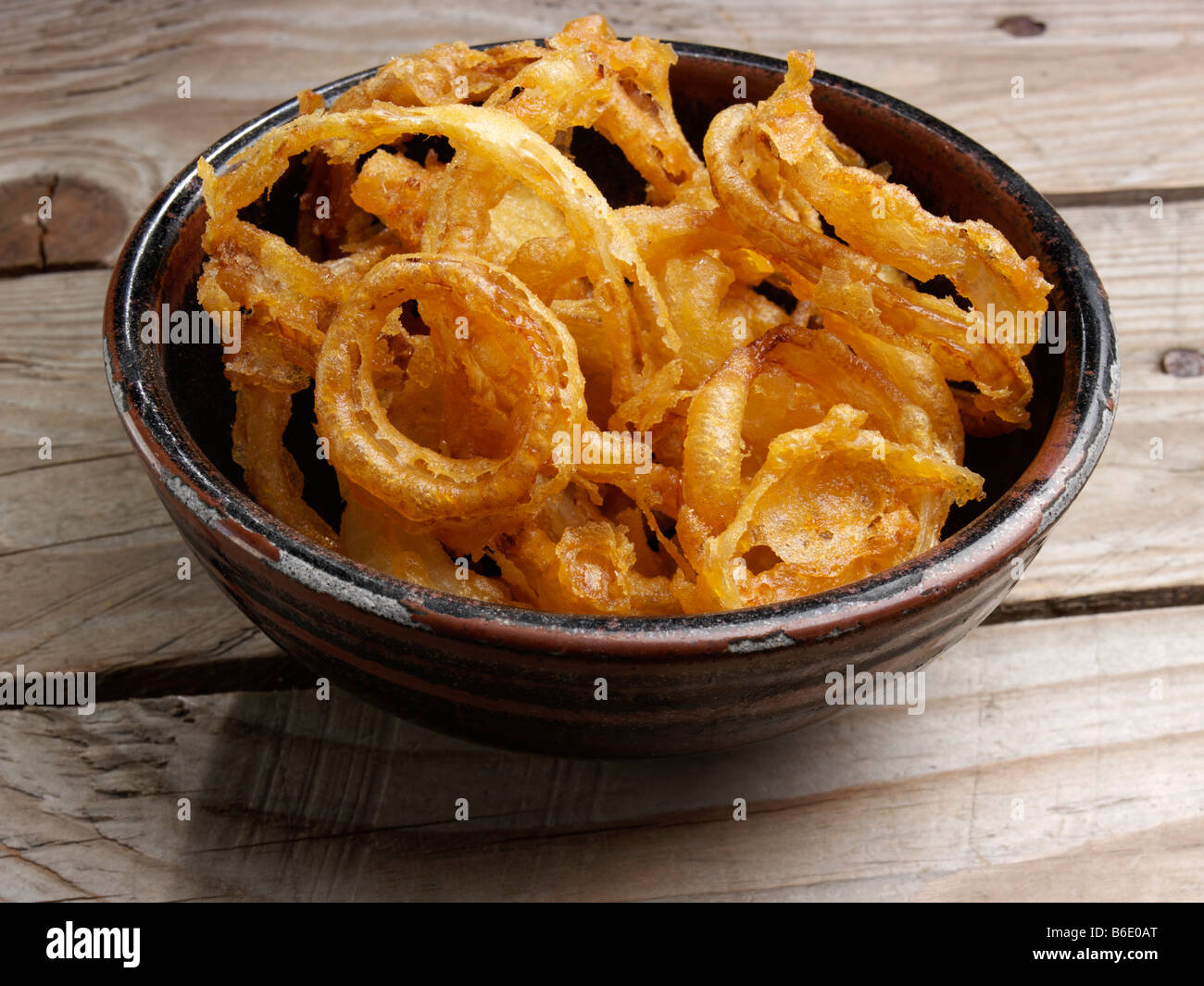 Deep fried battered onion rings accompaniment hi-res stock photography ...