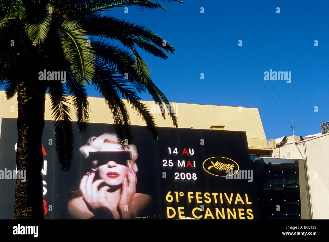 Cannes movie festival palace Stock Photo