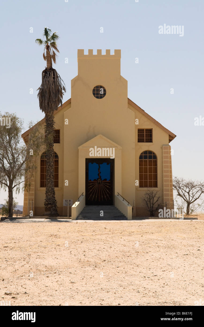The NG Kerk protestant church in Usakos Namibia Stock Photo