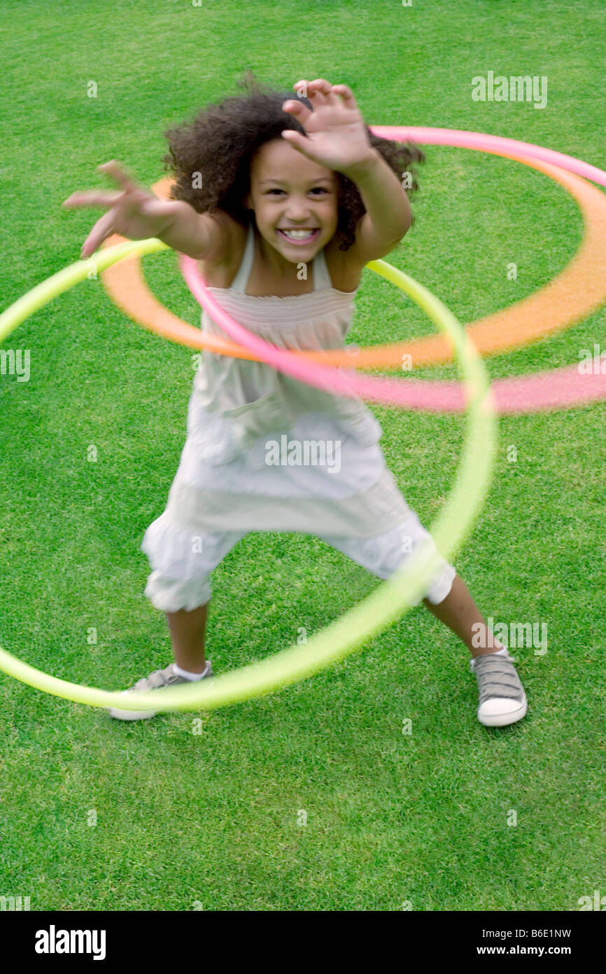 Hula hoop game children hi-res stock photography and images - Page 2 - Alamy