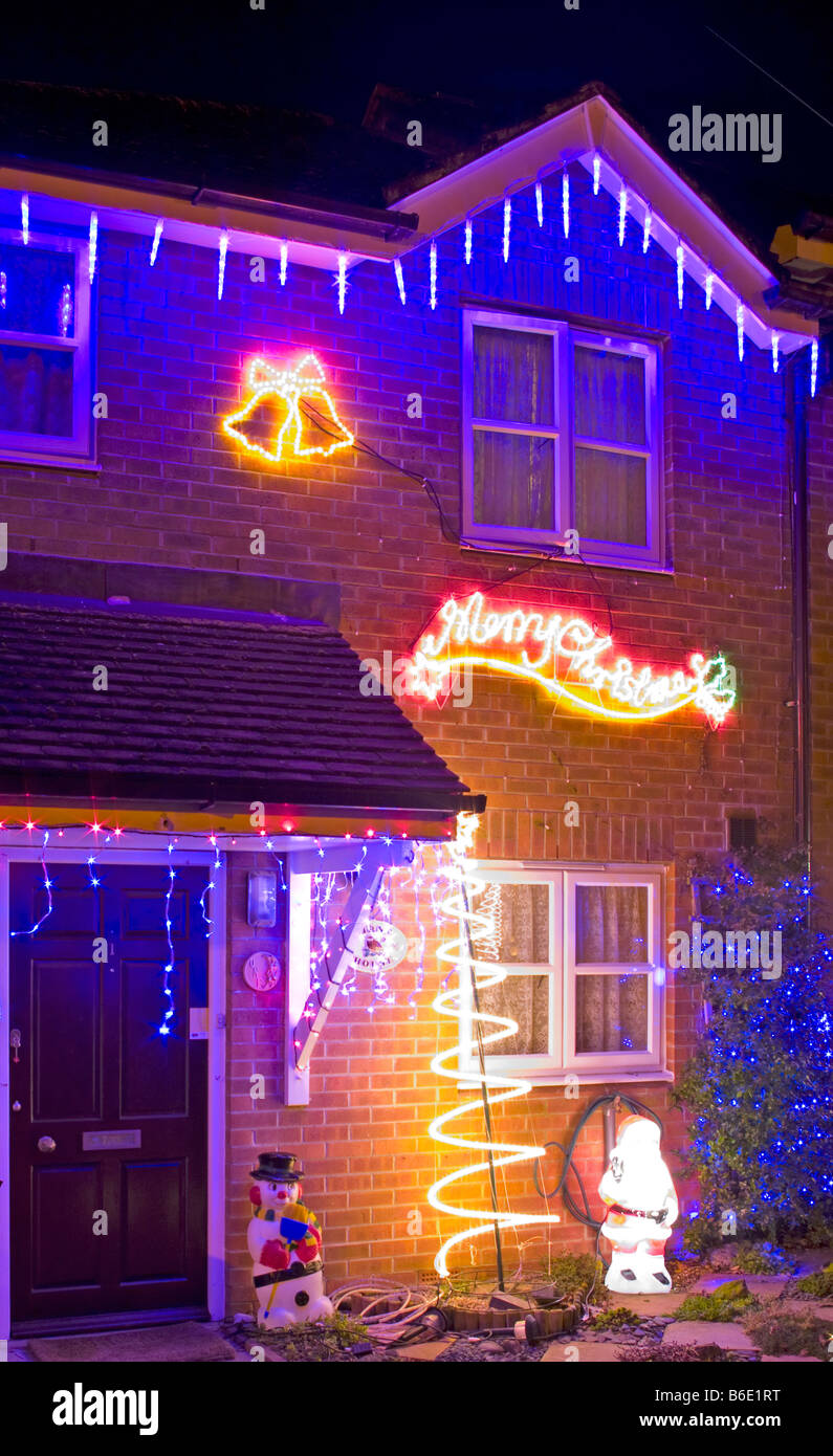 Christmas lights house uk hires stock photography and images Alamy