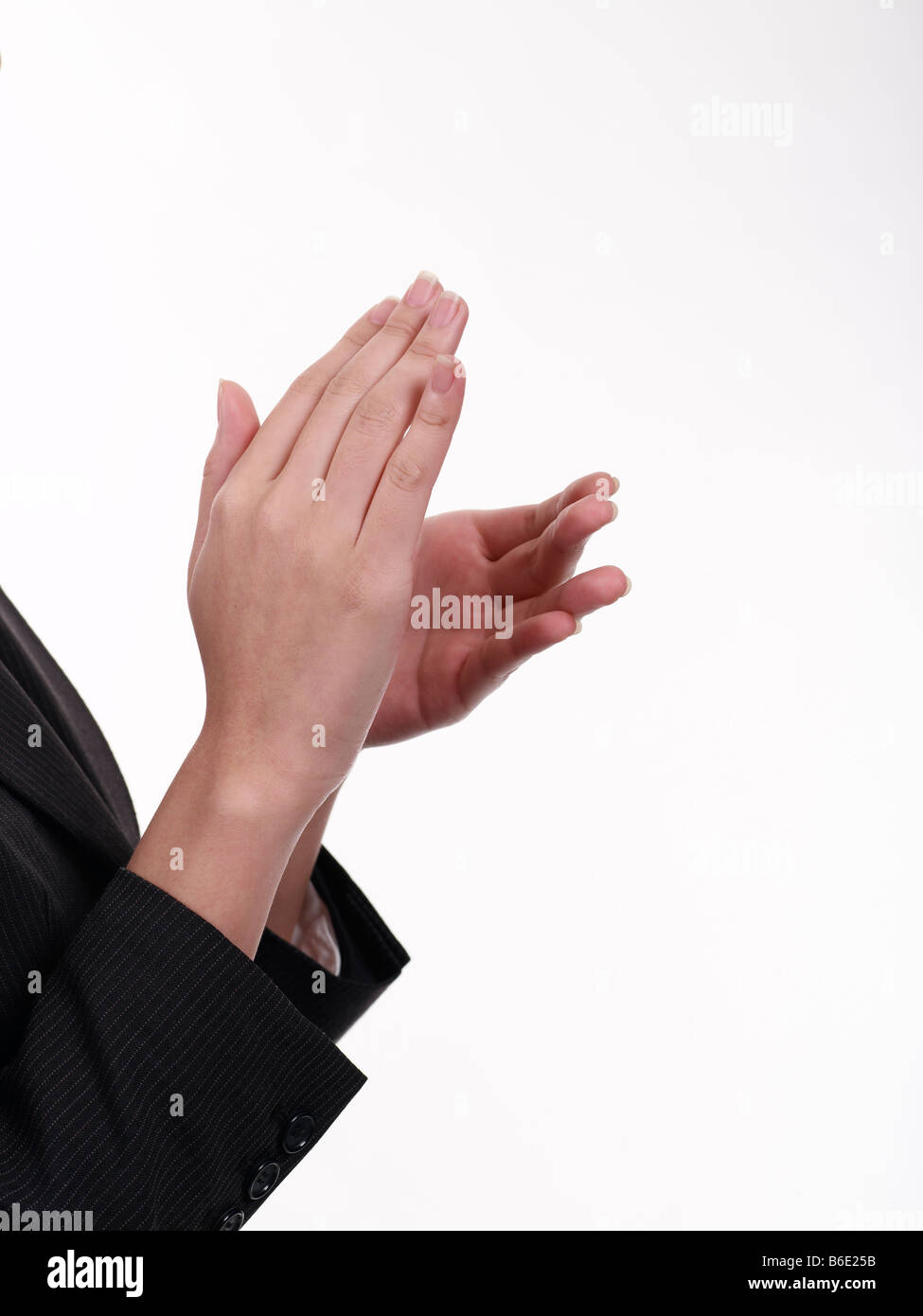 Young women clapping hi-res stock photography and images - Alamy