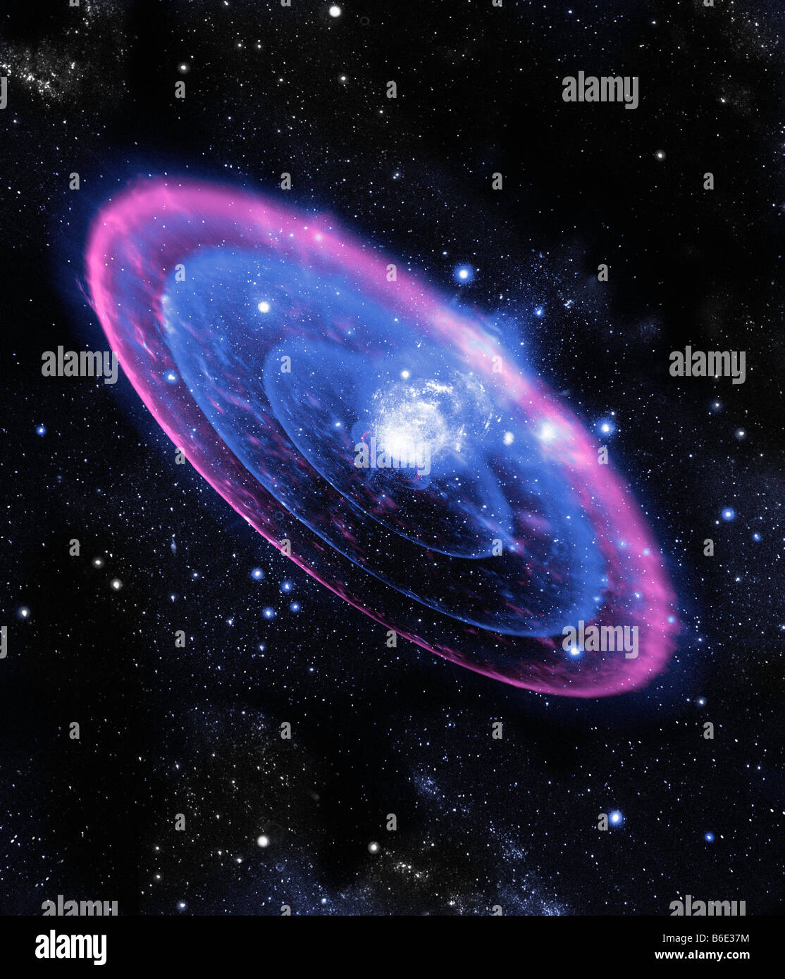 Supernova explosion Stock Photo