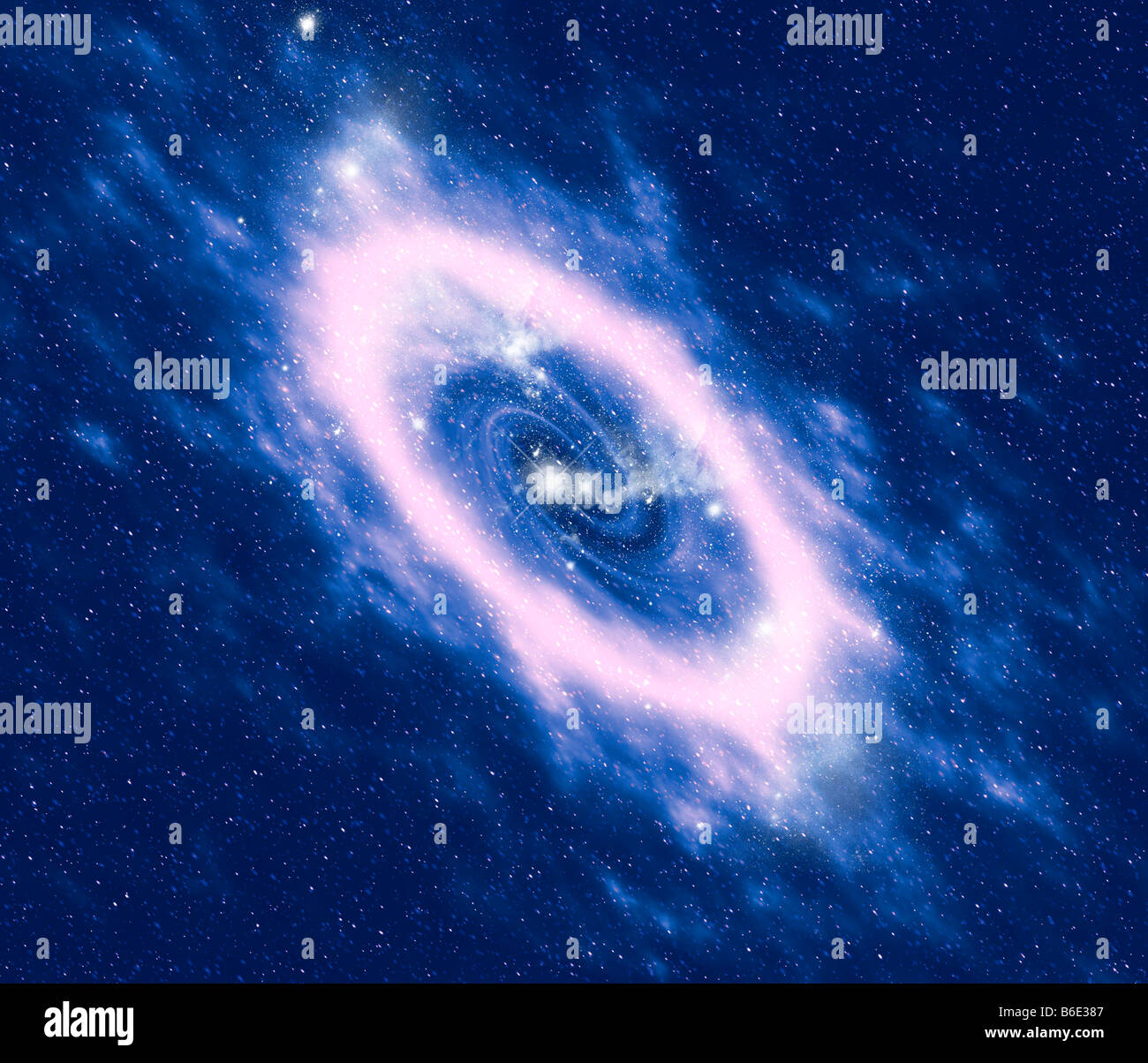 Glowing gases from dying star Stock Photo