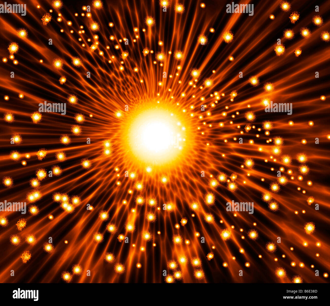 Supernova explosion Stock Photo