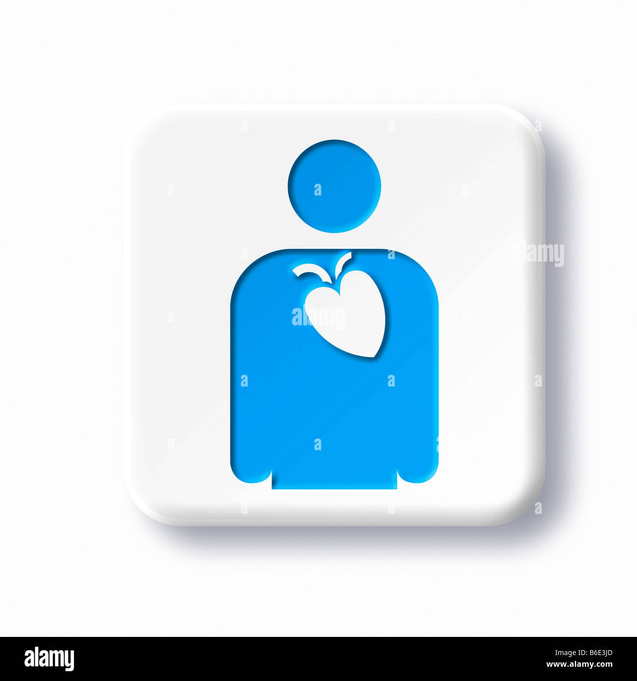 Cardiology symbol against white background Stock Photo - Alamy