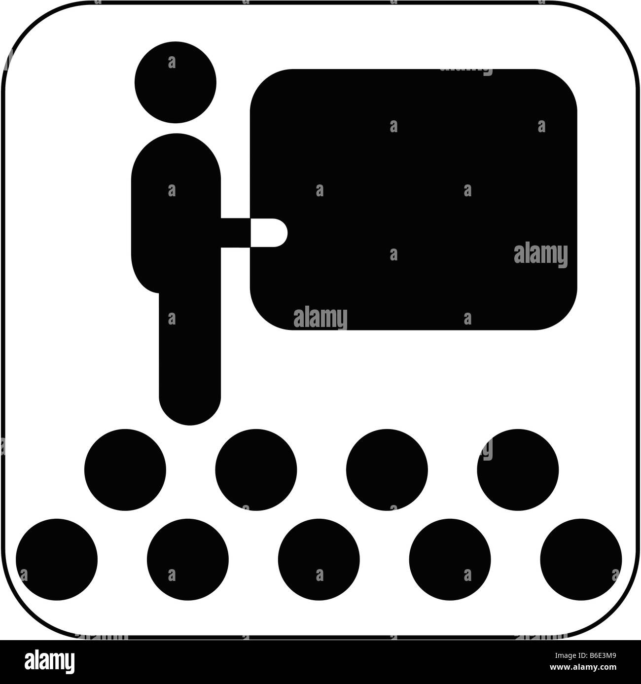 Conference room symbol against white background Stock Photo - Alamy, image size:1300x1387