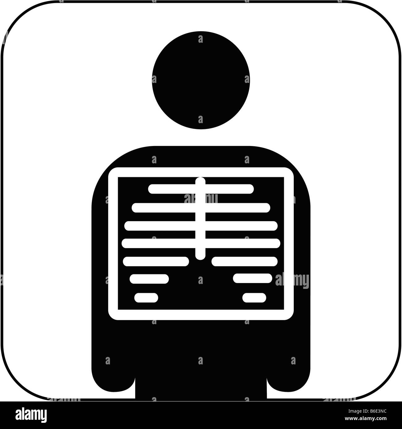 Radiology symbol against white background Stock Photo Alamy