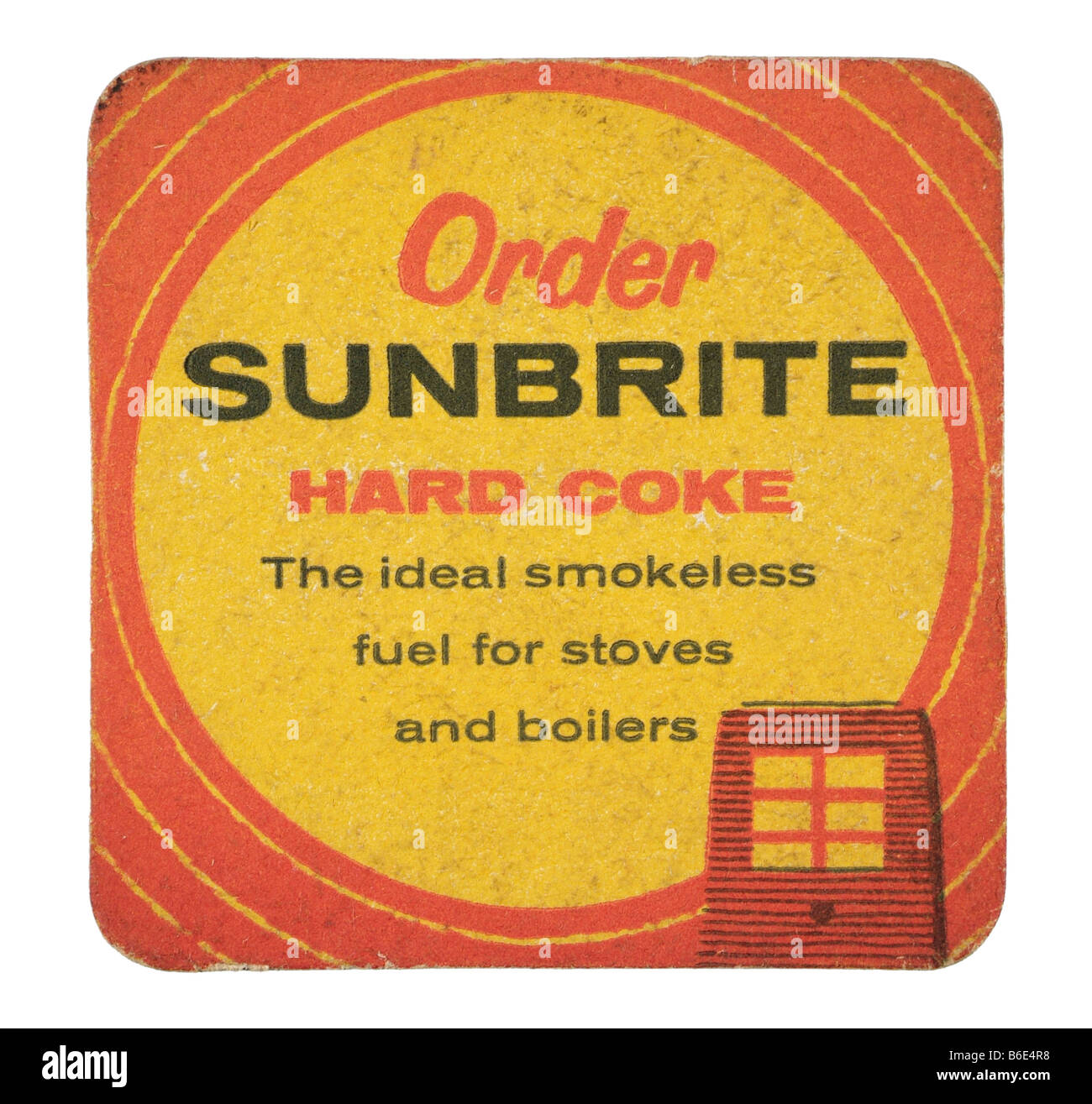 order sun brite hard coke the ideal smokeless fuel for stoves and boilers Stock Photo