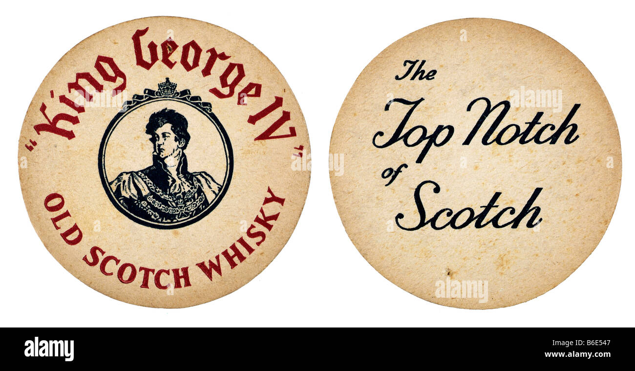 king george iv old scotch whisky the top notch of scotch Stock Photo