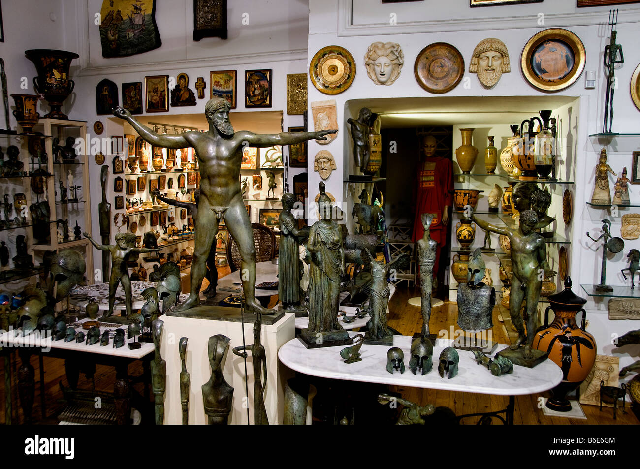The Plaka antique shop Athens Greece Greek Stock Photo Alamy