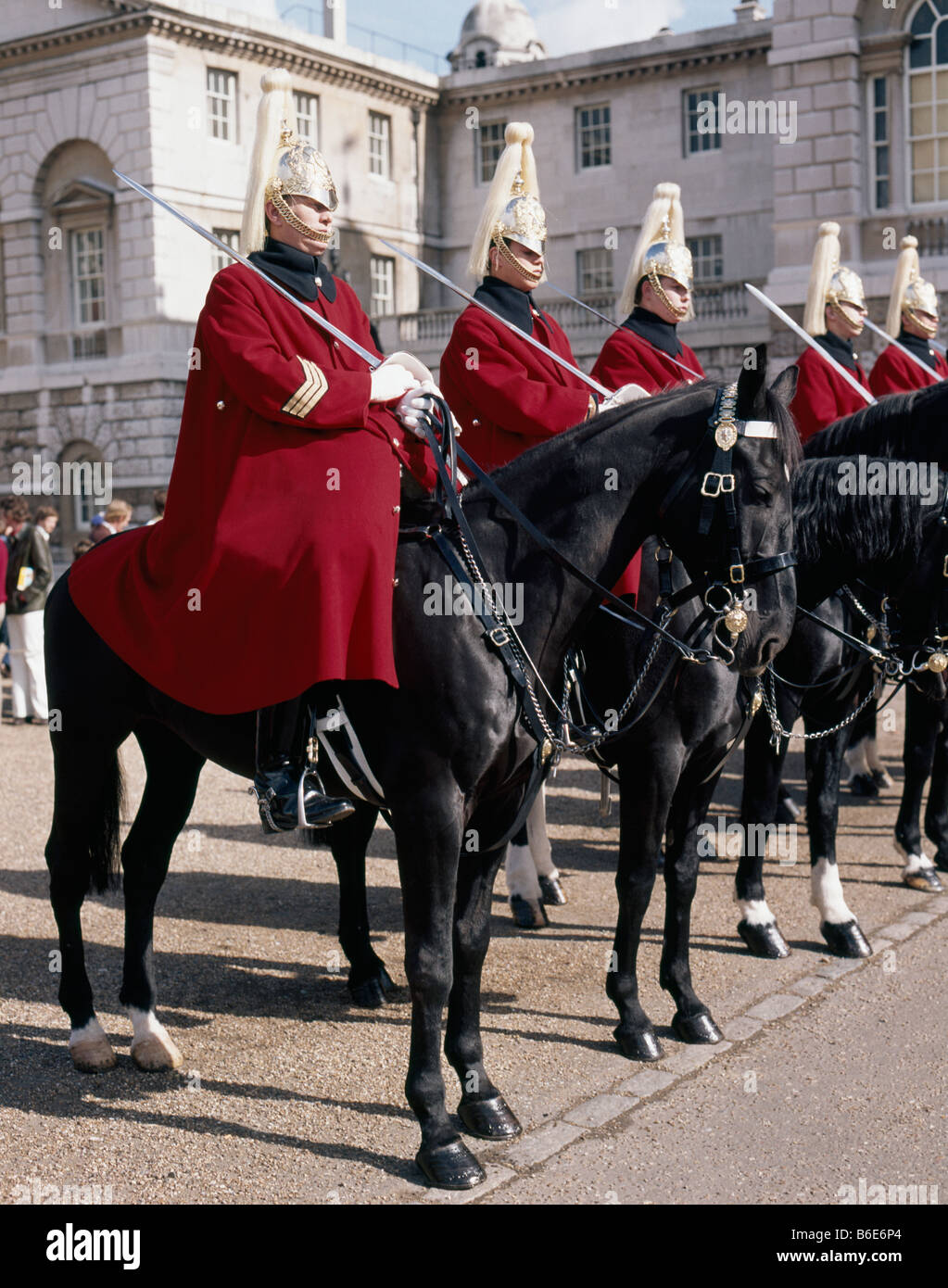 Whitehall Horse Guards Stock Photo