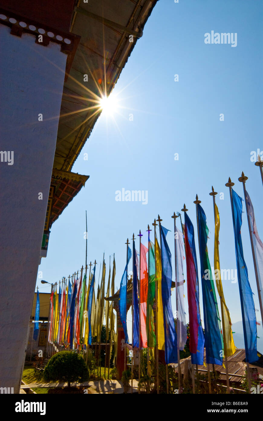 Prayer Flags at Pemayangtsi Monastery, Sikkim, India Stock Photo Alamy