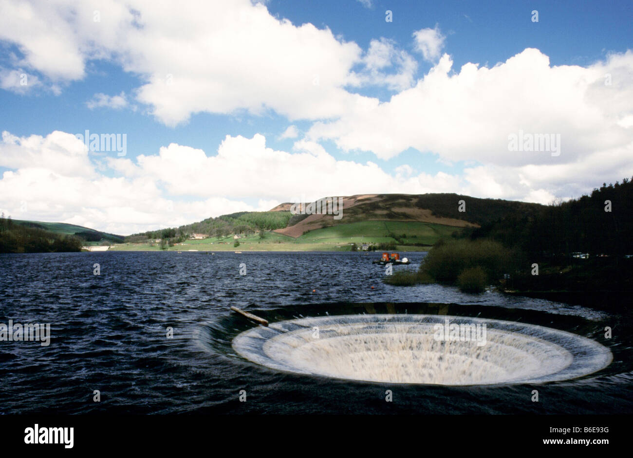 Lady-bower reservoir plug-hole Stock Photo