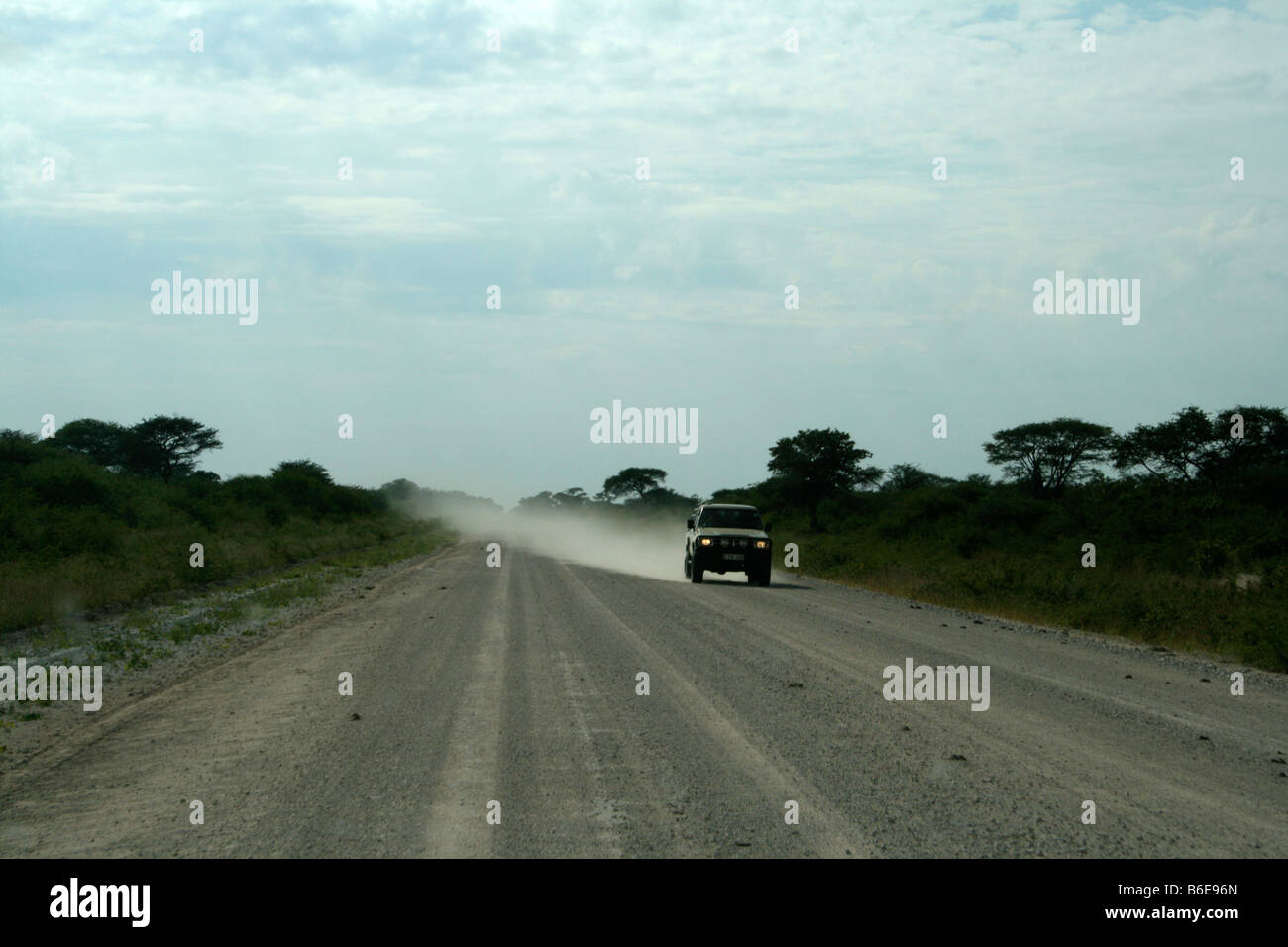 Driving in Namibia Stock Photo