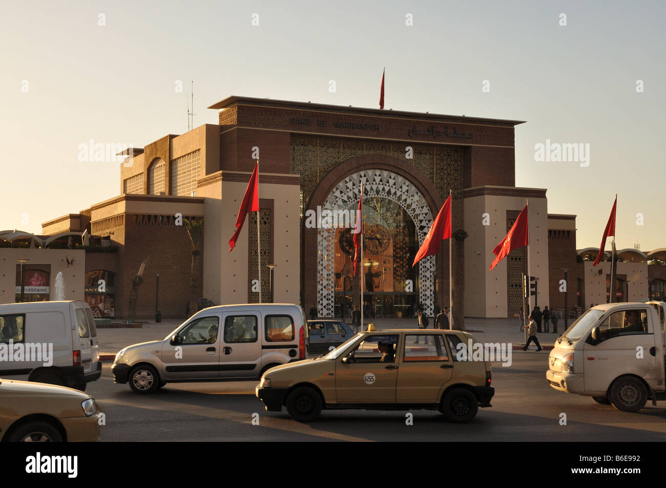 New Train Station in Marrakech, Morocco Stock Photo