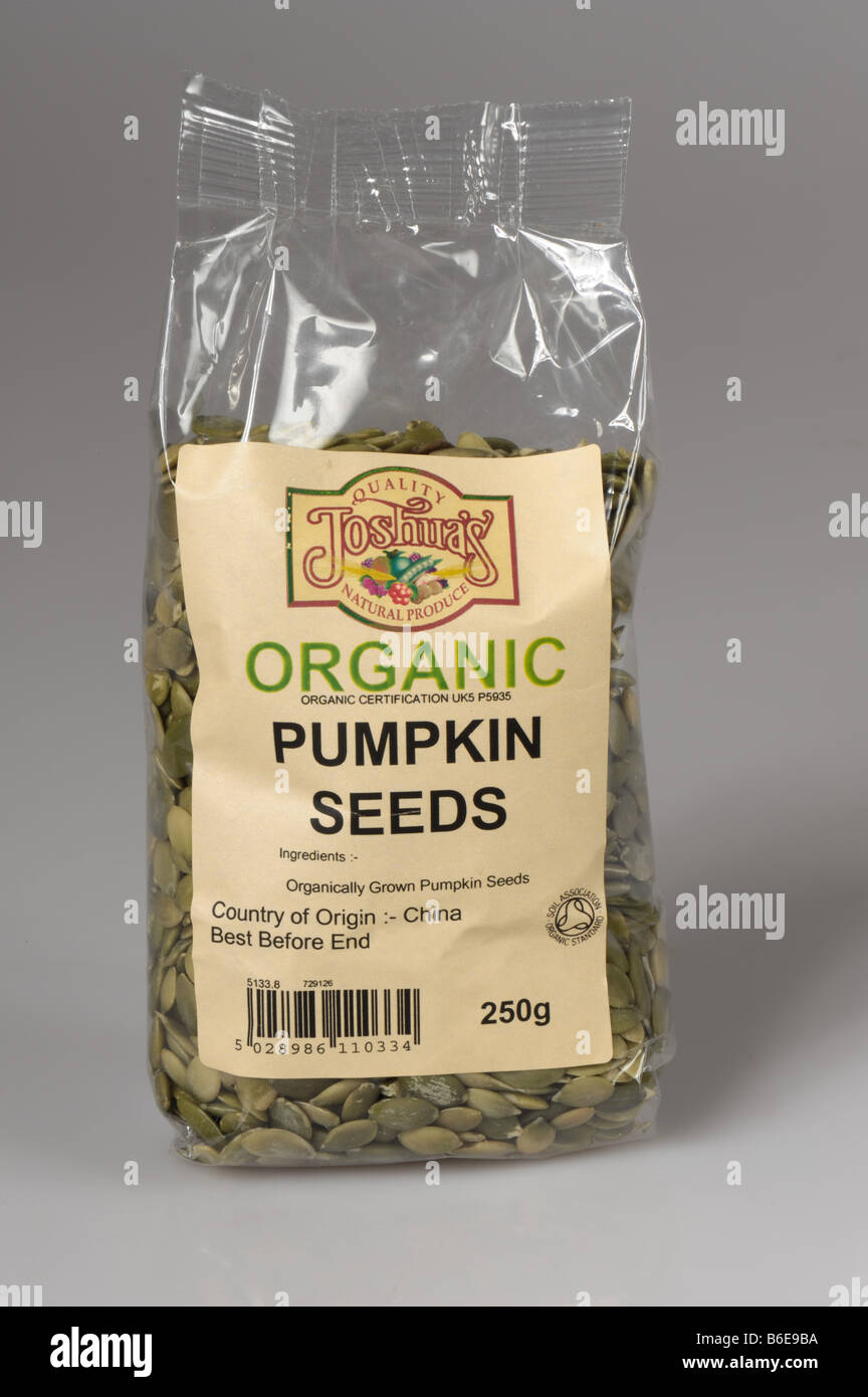 Organic sunflower seeds as sold in health food shops grown in China Stock Photo