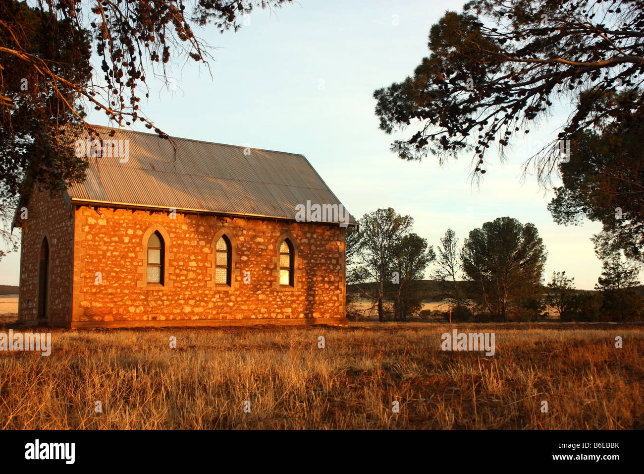 old church on the eyre peninsula south australia Stock Photo