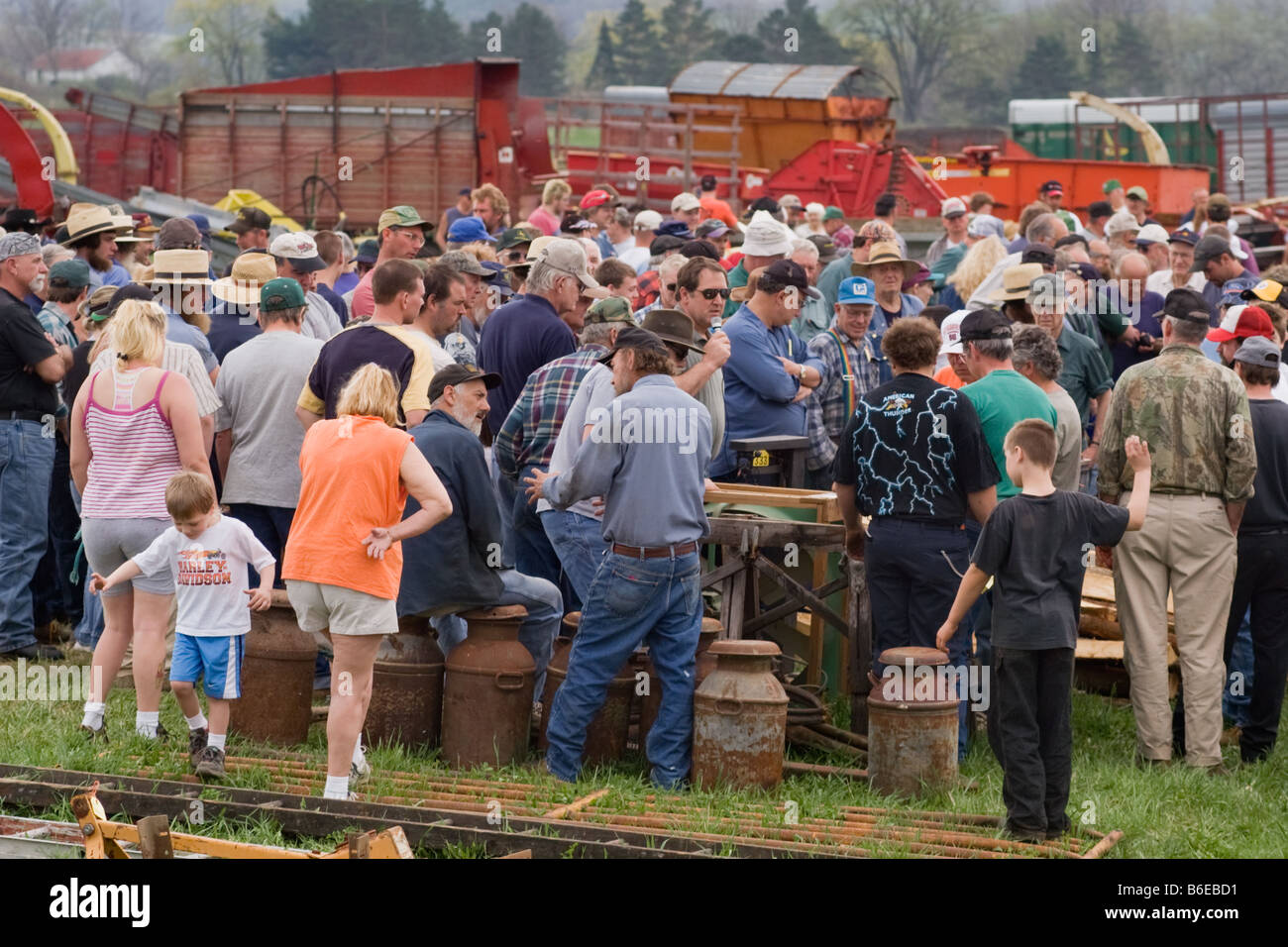 Farm auction Mohawk Valley New York Amish region Stock Photo Alamy