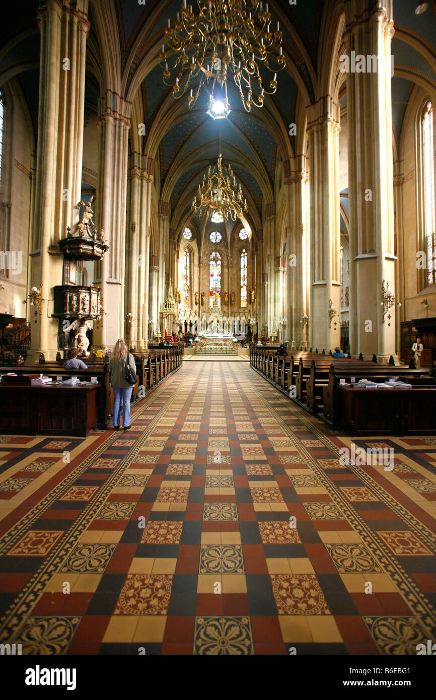 Beautiful interior of Zagreb church in Croatia Stock Photo - Alamy