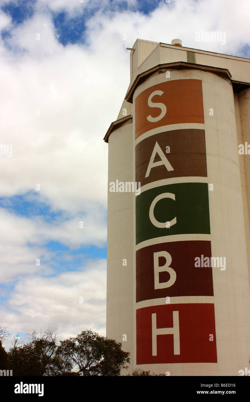 sacbh silos on the eyre peninsula Stock Photo