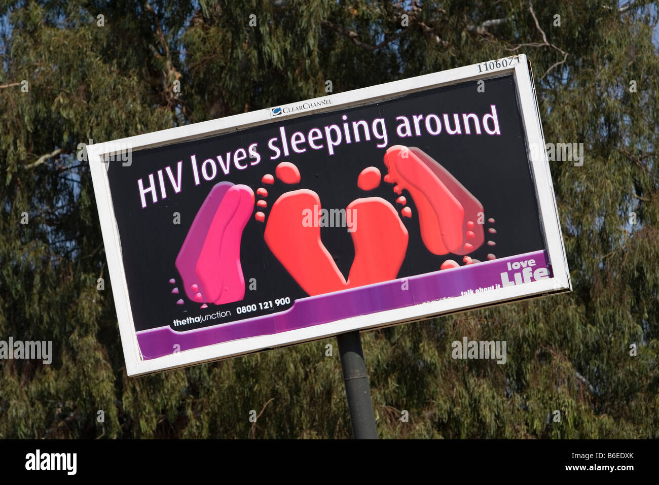 South Africa, Johannesburg, Soweto, HIV / AIDS signs Stock Photo Alamy