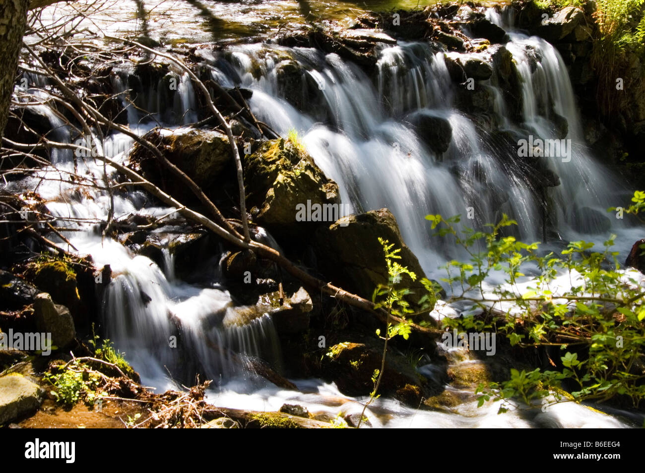 Beautiful landscape of the Pyrenees the mountain range that separates Spain and France Stock Photo