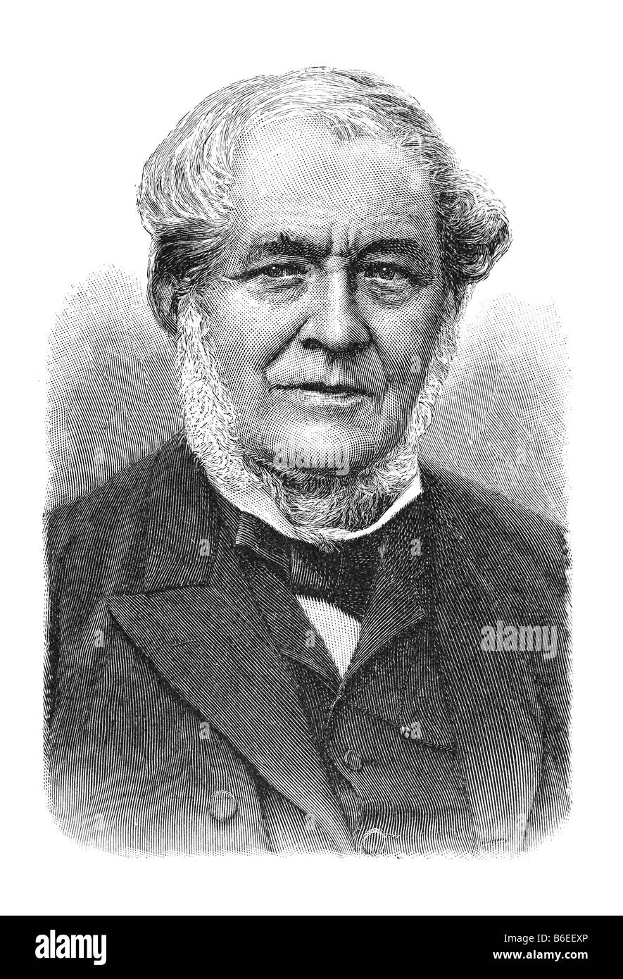 Robert Wilhelm Eberhard Bunsen, 30. März 1811 in Göttingen - 16. August 1899 in Heidelberg Stock Photo