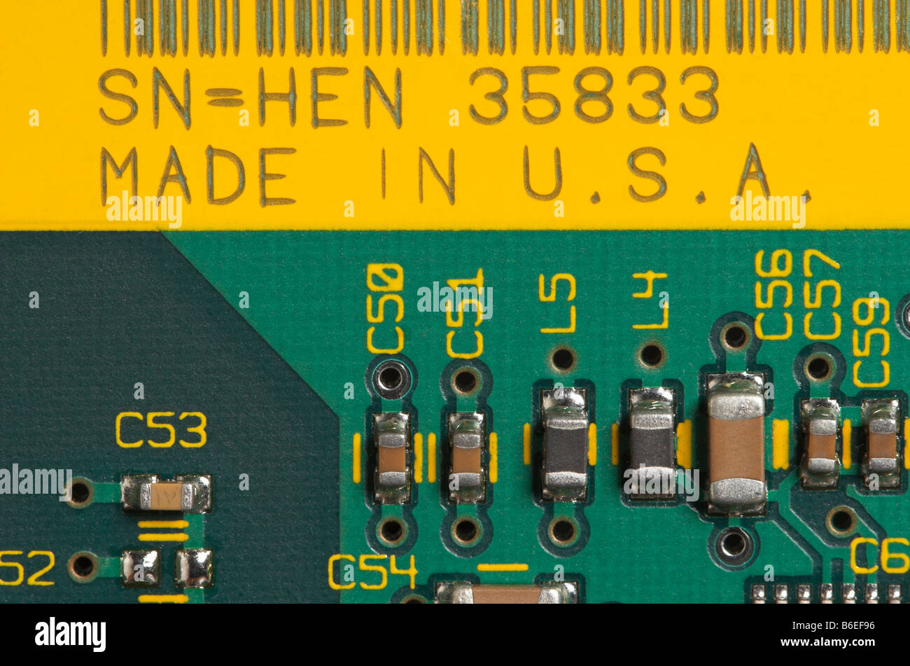 PCB made in USA Stock Photo Circuit Diagram