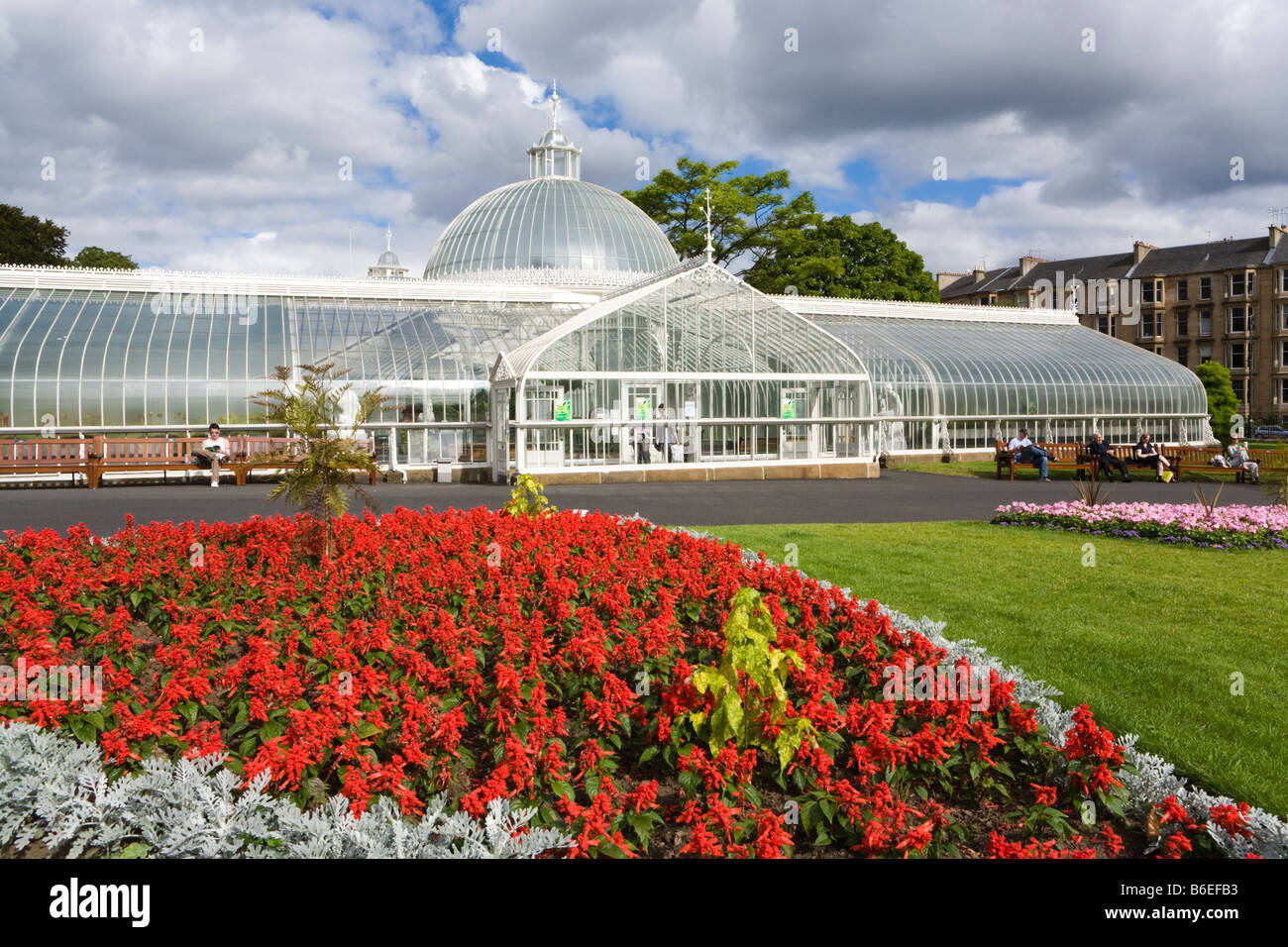 The restored Kibble Palace glasshouse in Glasgow Botanic Gardens