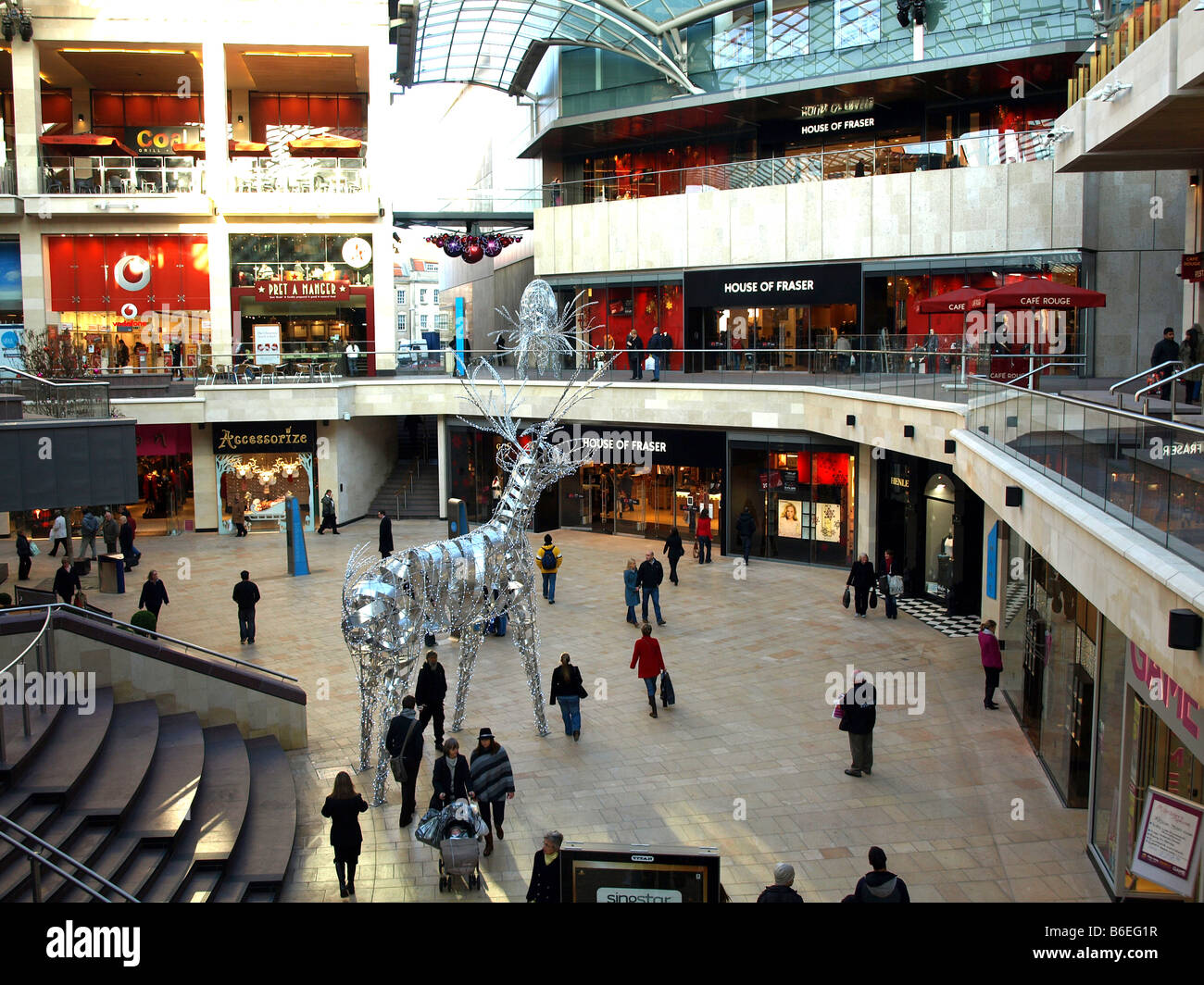 The centre of the renowned Cabot circus,Bristol,with a beautiful