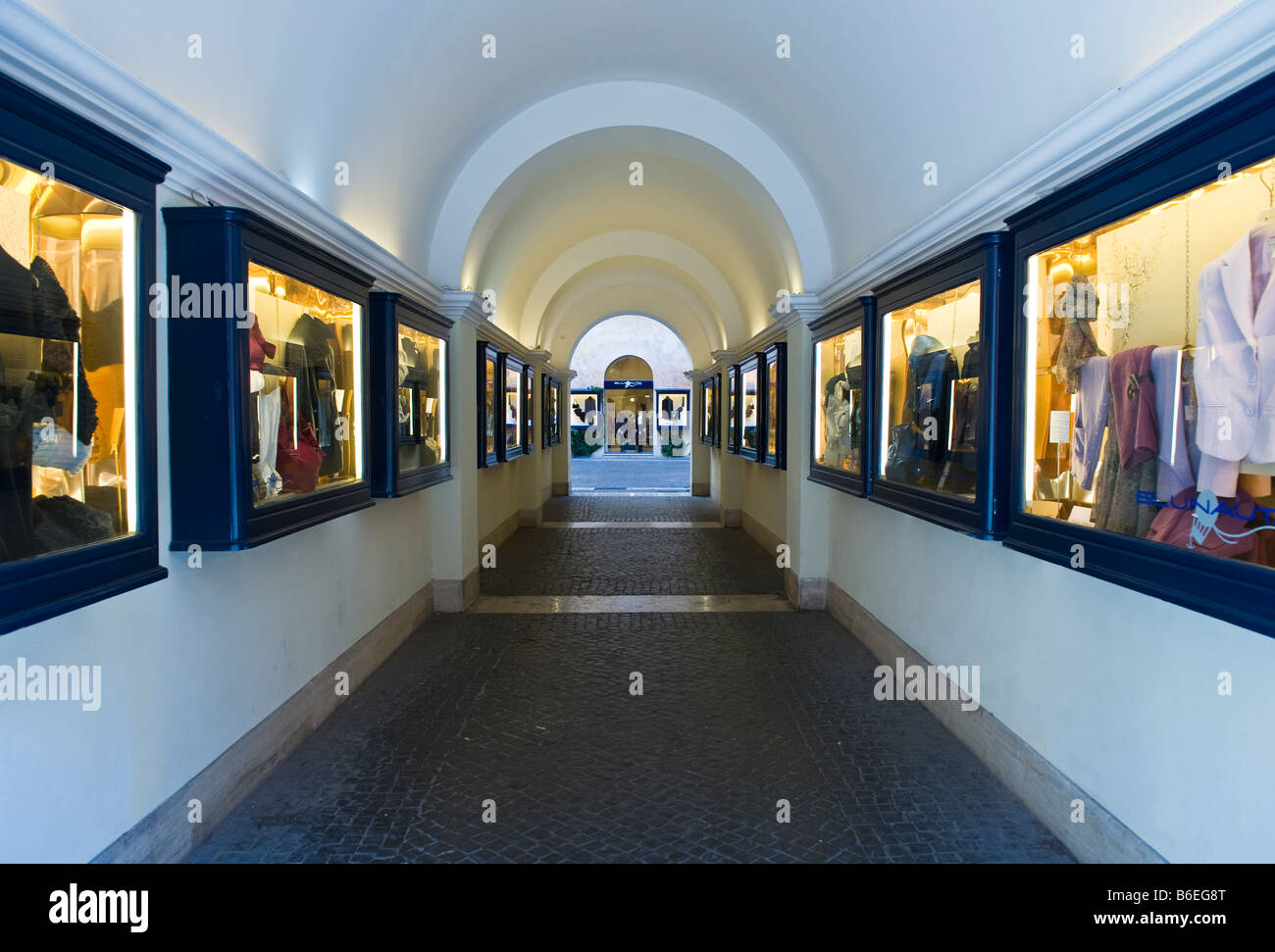 Rome a shopping gallery in Piazza di Spagna Stock Photo
