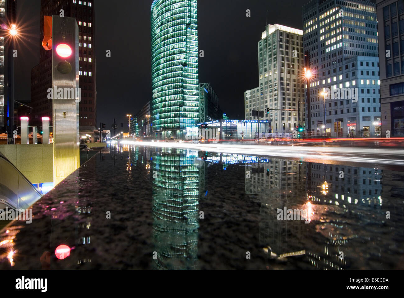 Berlin Potsdamer Platz by night Stock Photo - Alamy
