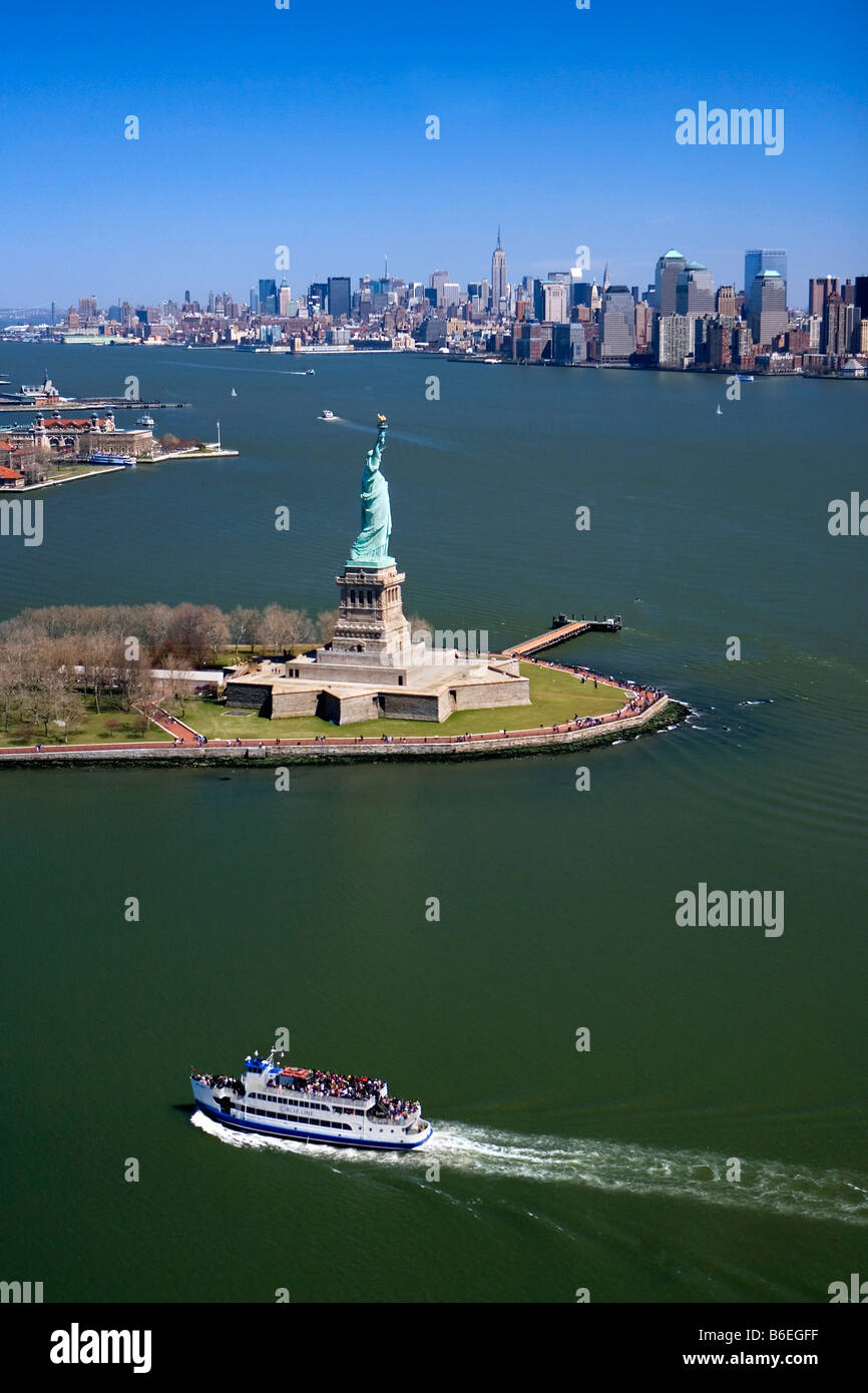 liberty island from new jersey