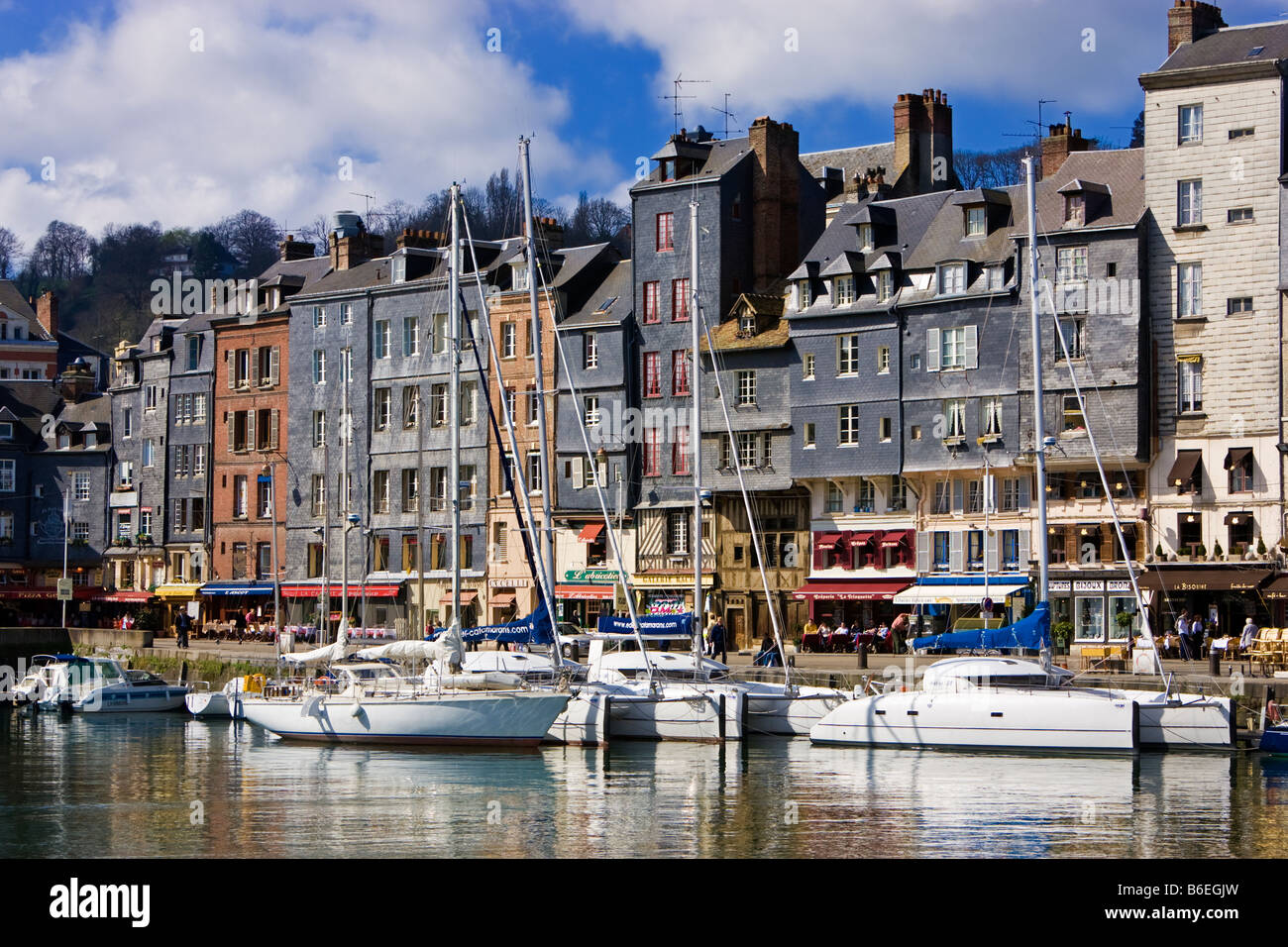 Old Honfleur Harbour, Normandy, France Stock Photo