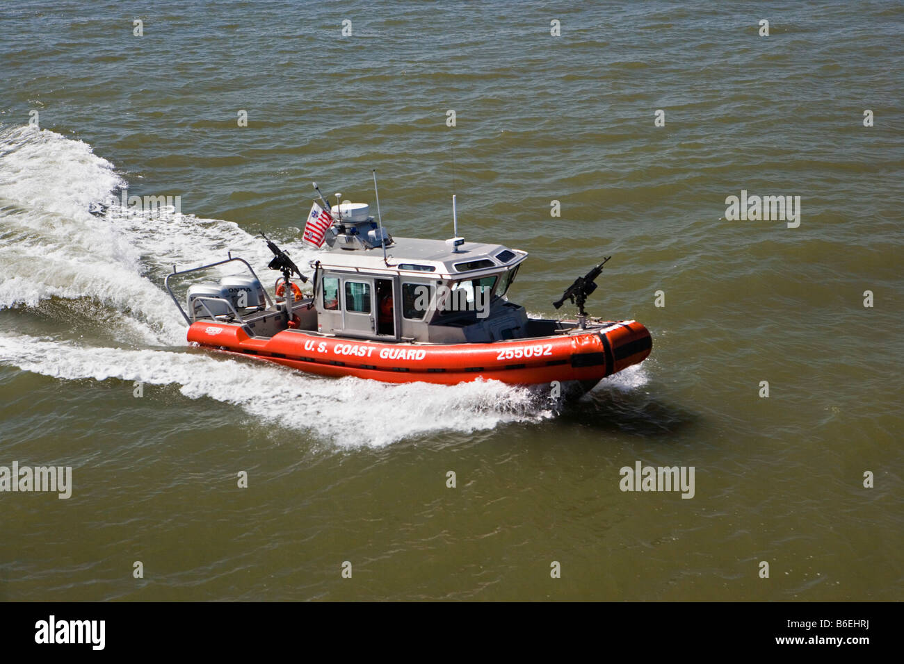 USA, New York, US Coast Guard Stock Photo