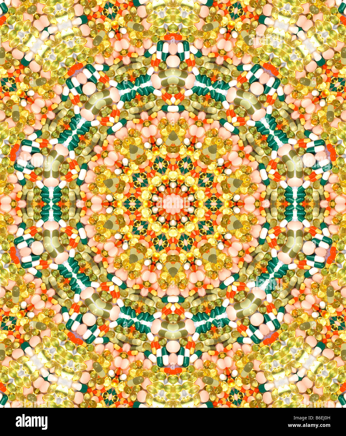 psychedelic pattern Stock Photo