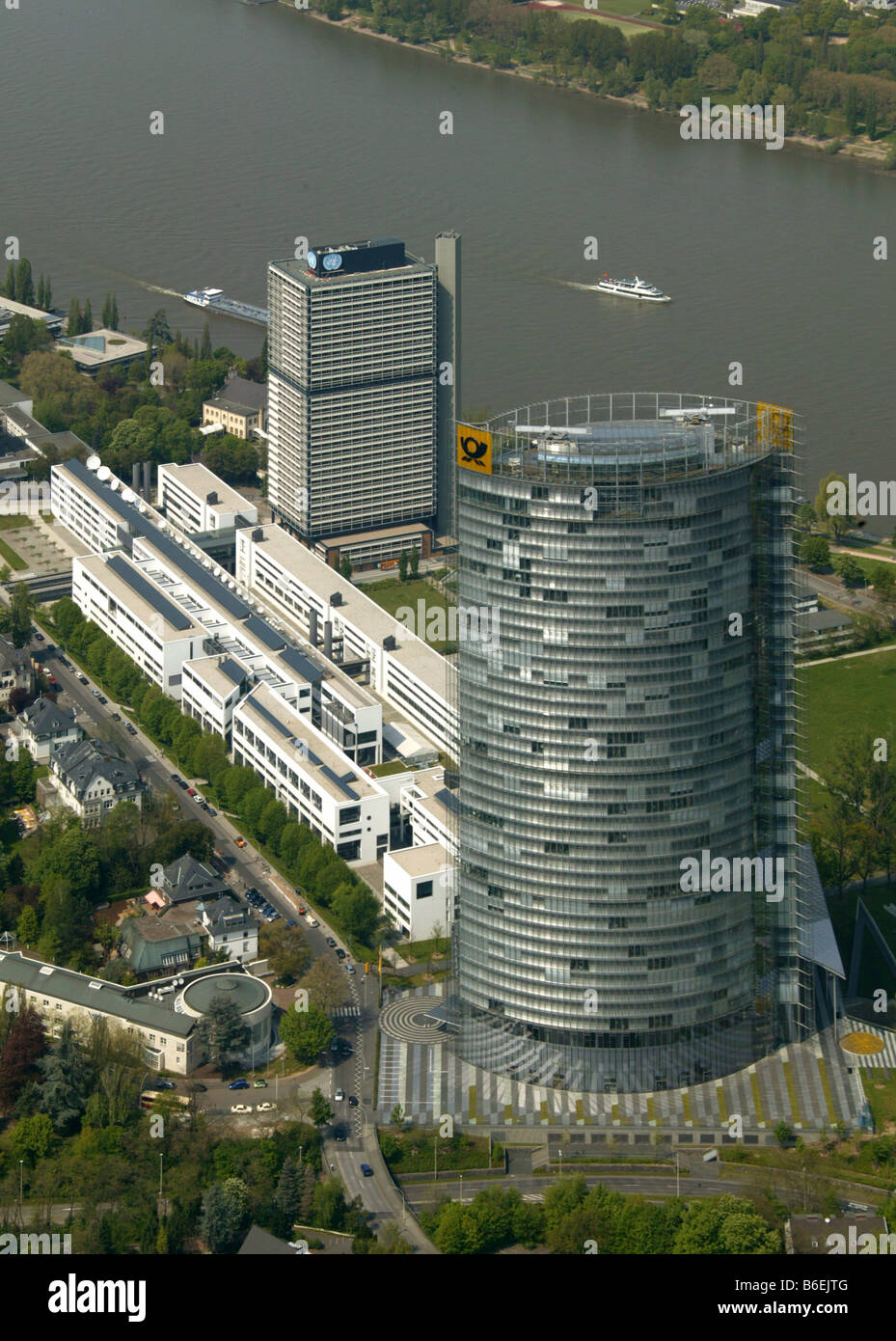 Government quarter, Langer Eugen Building, T-Com headquarters, Bonn, North Rhine-Westphalia, Germany, Europe Stock Photo