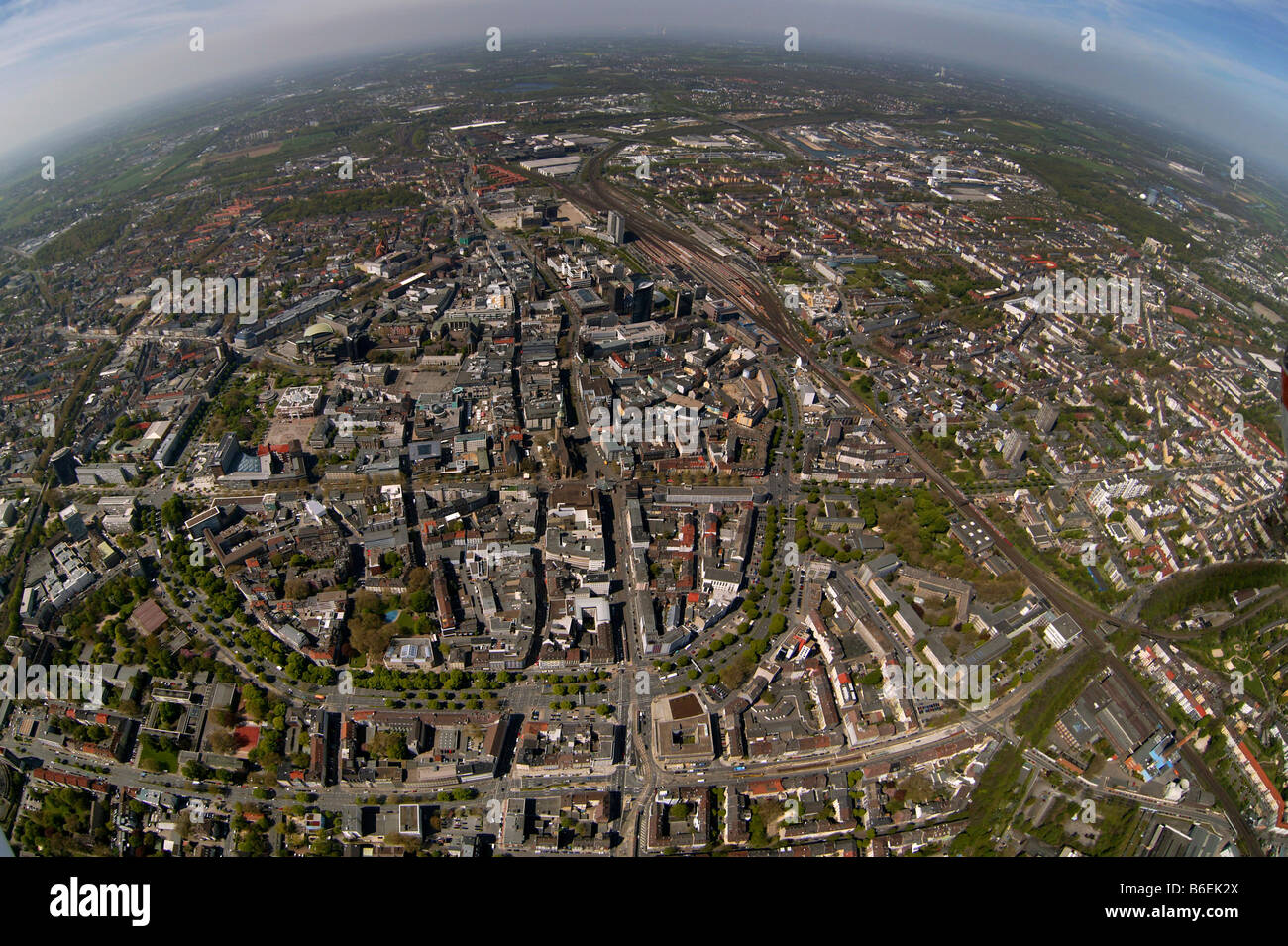 Aerial photograph, central Dortmund, city ring, Dortmund, Ruhr district, North Rhine-Westphalia, Germany, Europe Stock Photo