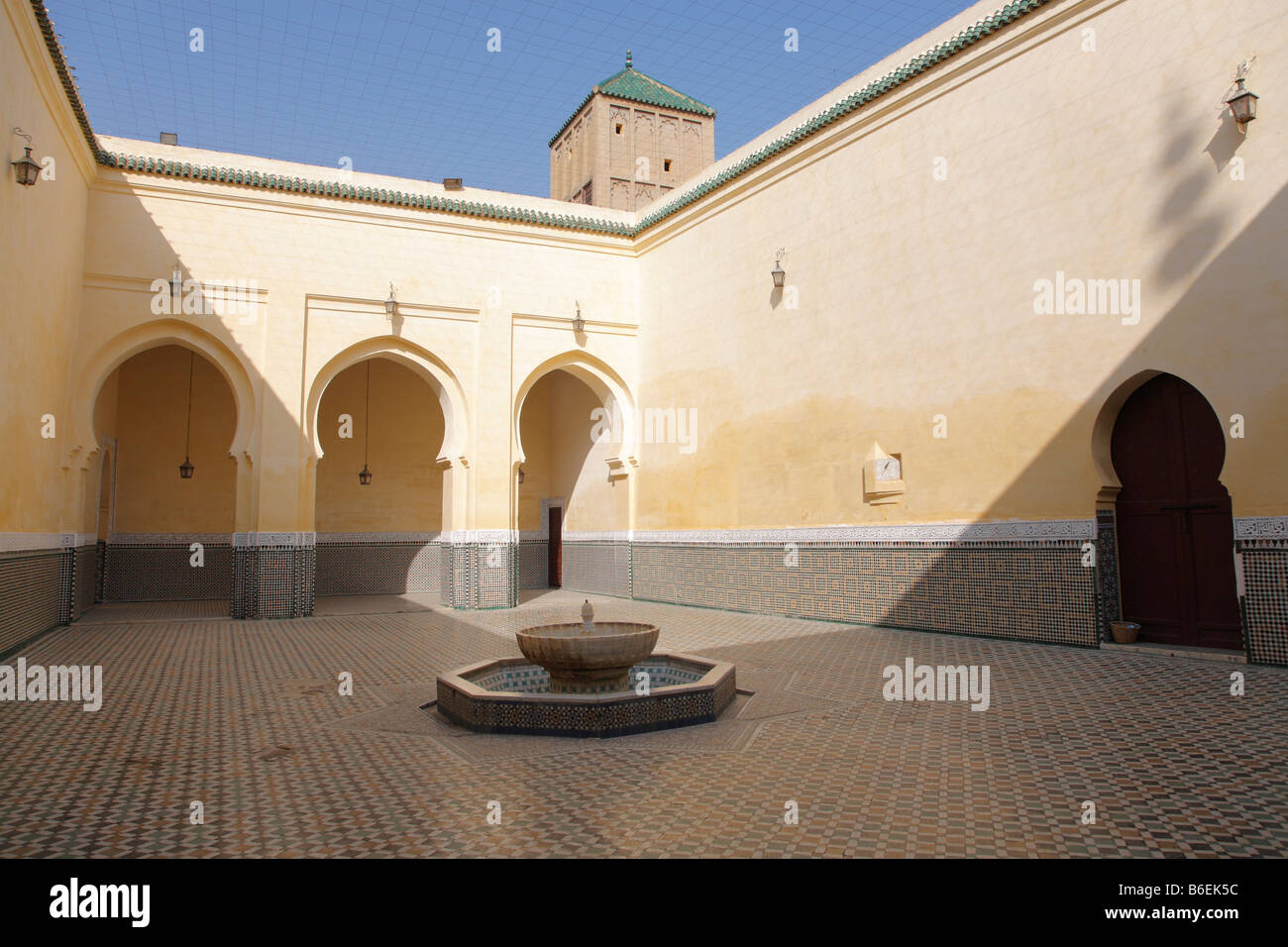 Mausoleum of Moulay Ismail, Meknes, Morocco, Africa Stock Photo