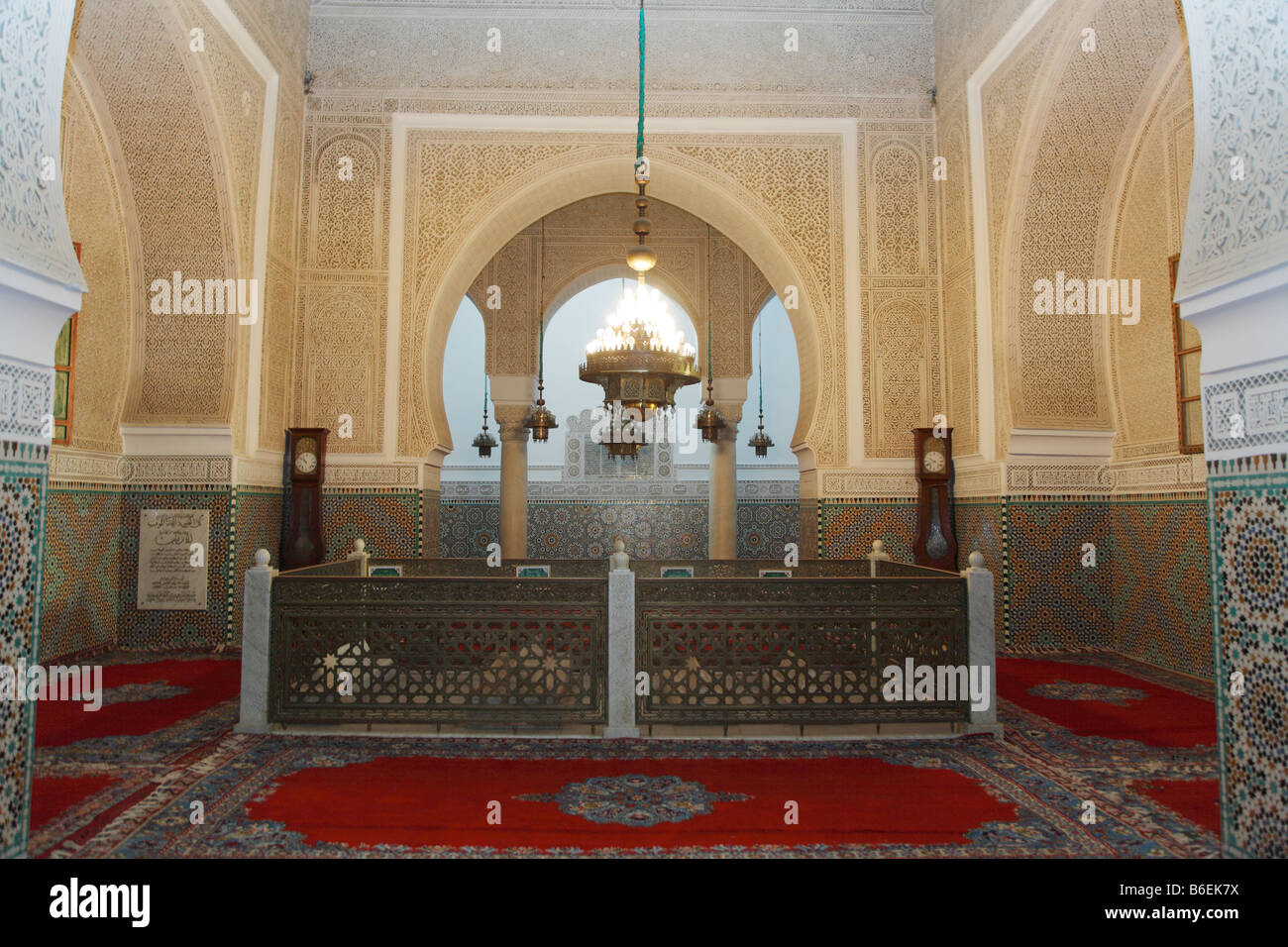 Mausoleum of Moulay Ismail, Meknes, Morocco, Africa Stock Photo