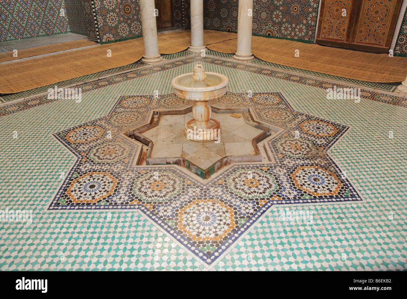 Mausoleum of Moulay Ismail, Meknes, Morocco, Africa Stock Photo